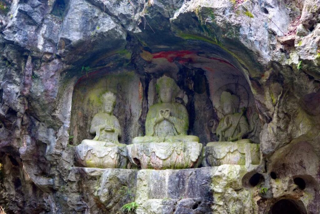 Ancient Stone Cave Art Feilai Peak Hangzhou