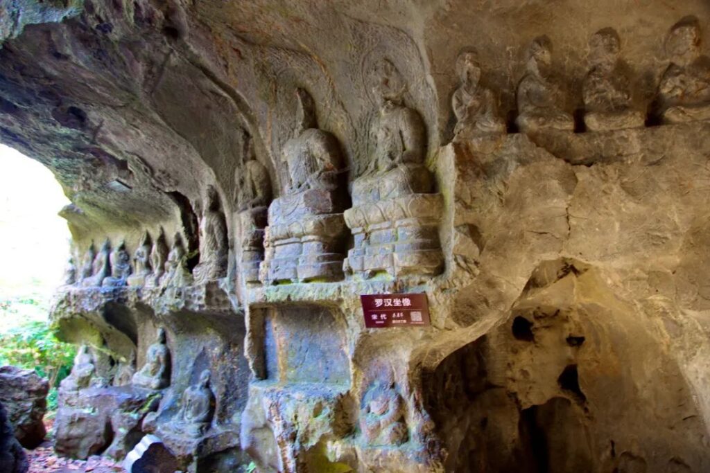 Ancient Stone Cave Art Feilai Peak Hangzhou