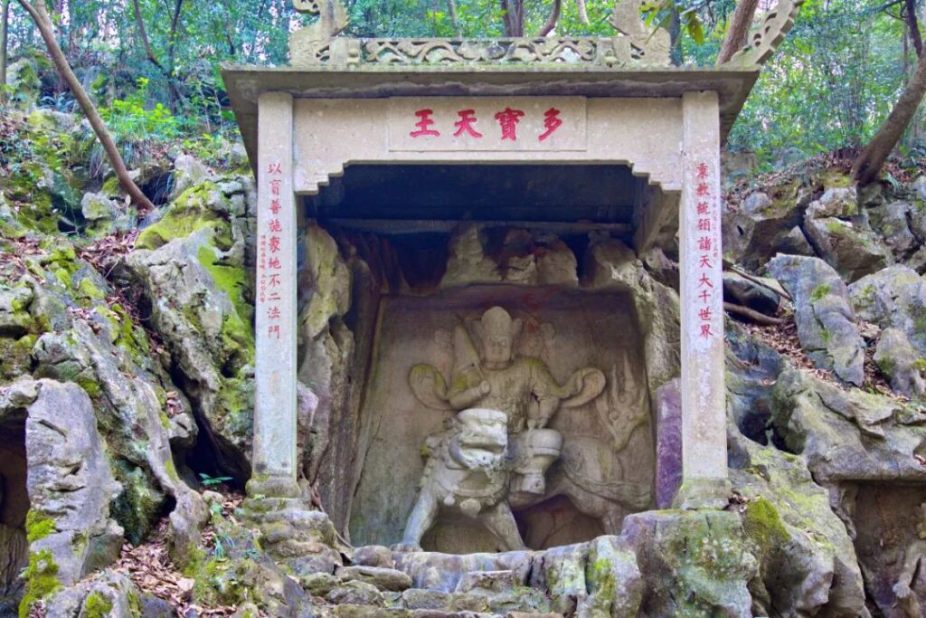 Ancient Stone Cave Art Feilai Peak Hangzhou