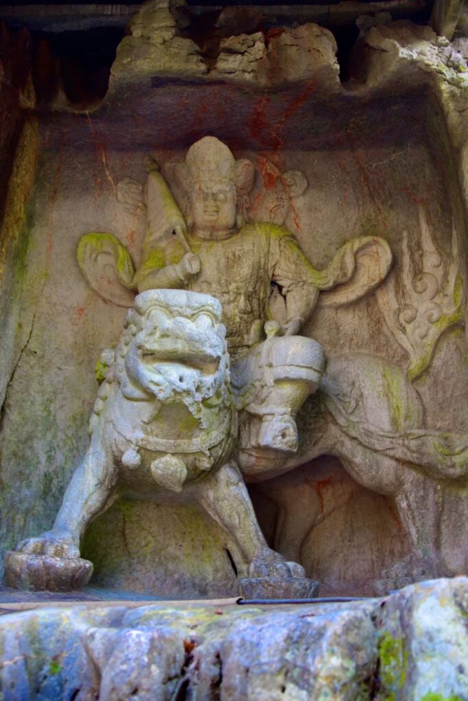 Ancient Stone Cave Art Feilai Peak Hangzhou