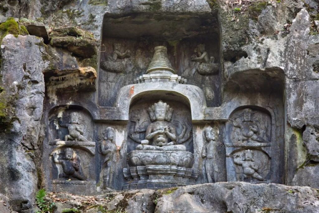 Ancient Stone Cave Art Feilai Peak Hangzhou