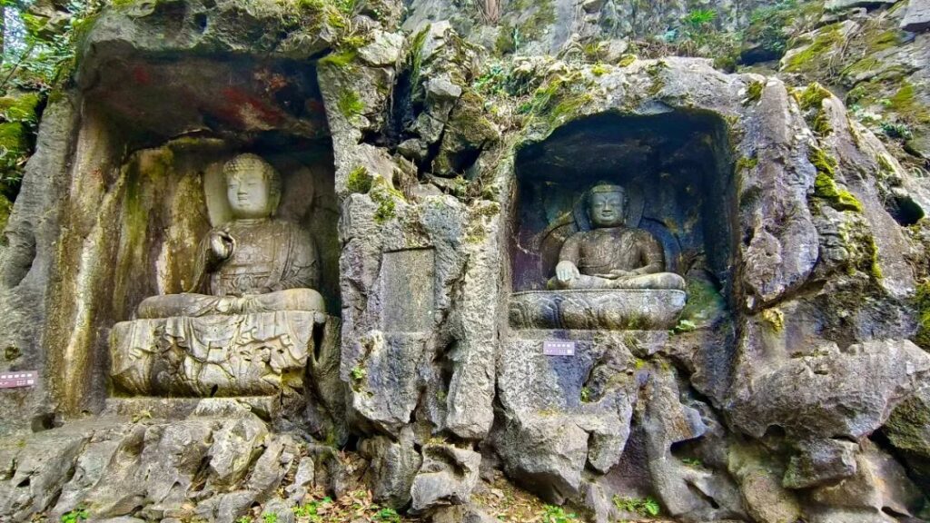 Ancient Stone Cave Art Feilai Peak Hangzhou