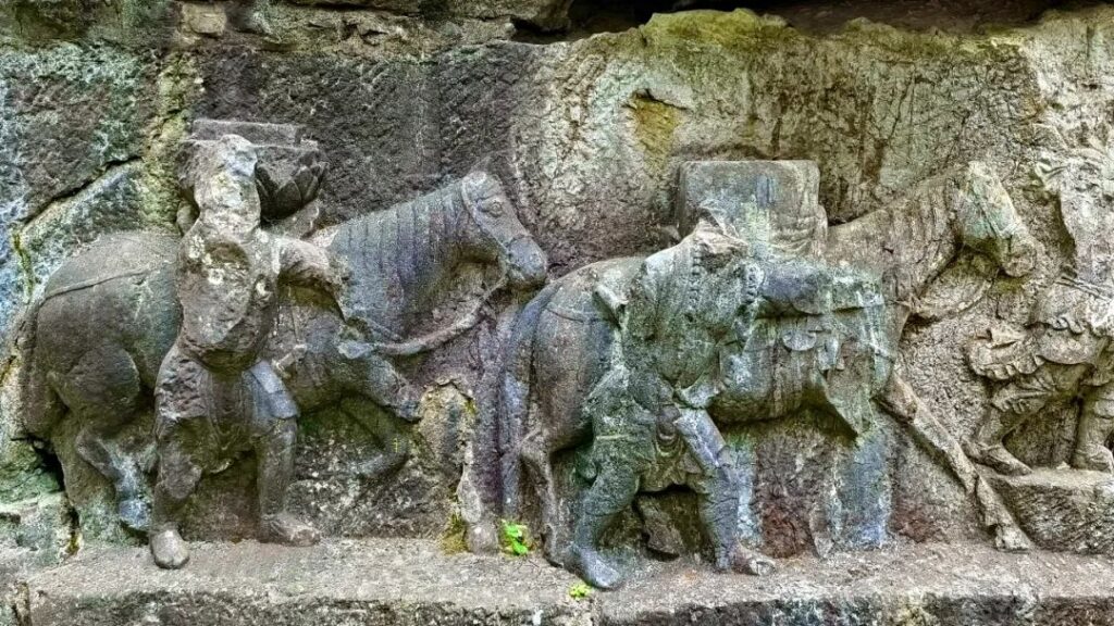 Ancient Stone Cave Art Feilai Peak Hangzhou