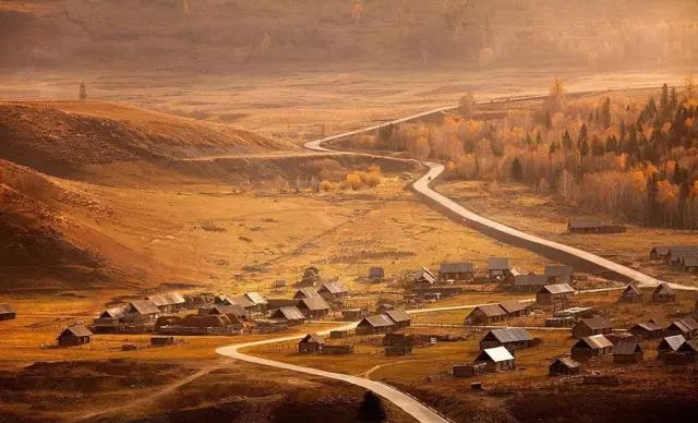 Tuwa Village Xinjiang China Autumn Paradise