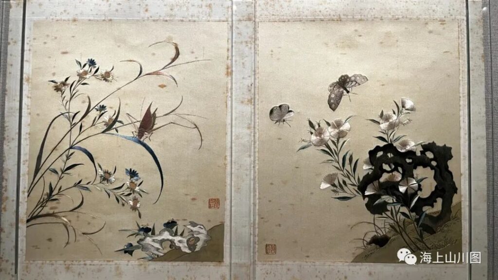 Gu embroidery examples. Shanghai History Museum