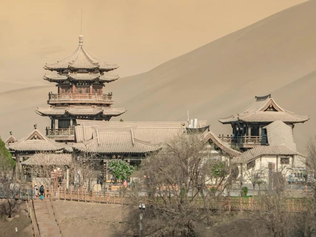 Mingsha Mountain and Crescent Lake