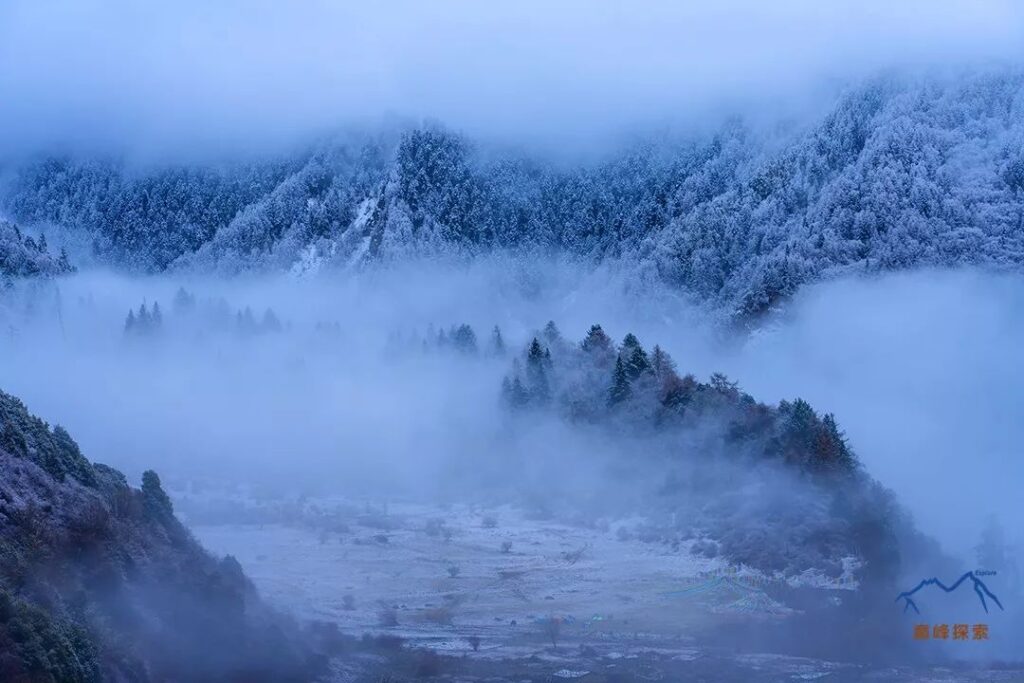 Namcha Barwa Base Camp After Spring Snow↑