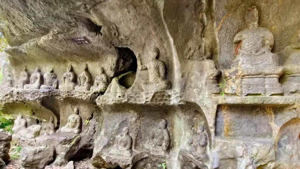 Ancient Stone Cave Art Feilai Peak Hangzhou