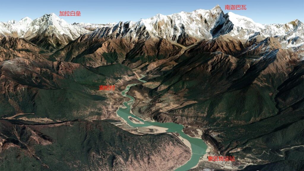 Geographical Location Map of Namcha Barwa↑